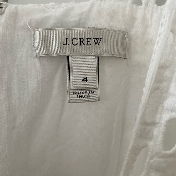 J. Crew White Eyelet Midi Dress - Picture 6 of 11